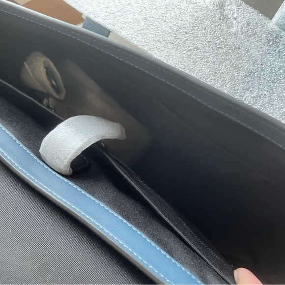 NWT！COACH SULLIVAN PORTFOLIO BRIEF (COACH C9875) GUNMETAL/DENIM - Picture 4 of 12